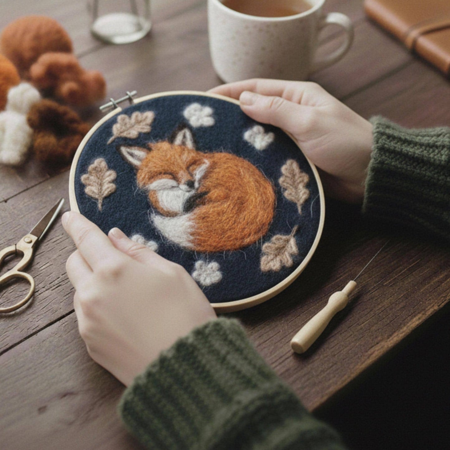 Fox Needle Felting Kit