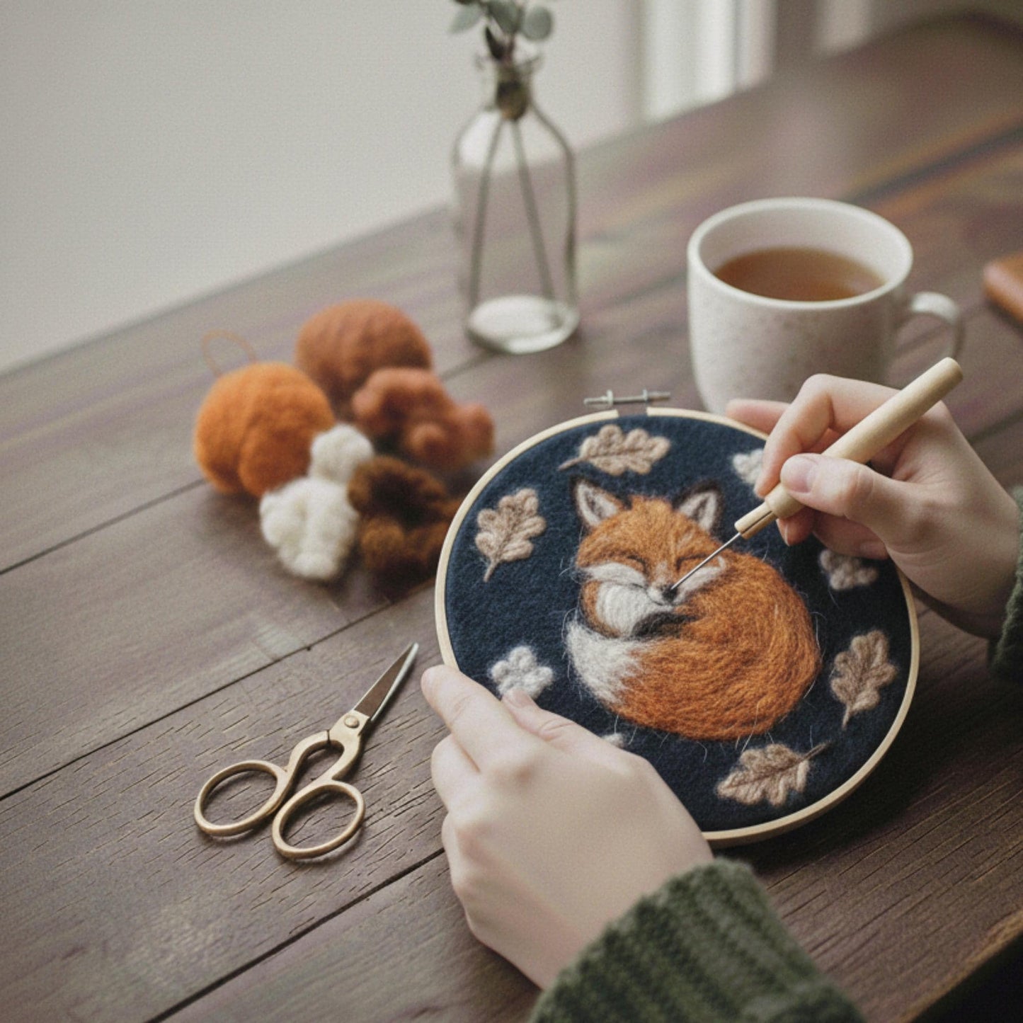 Fox Needle Felting Kit