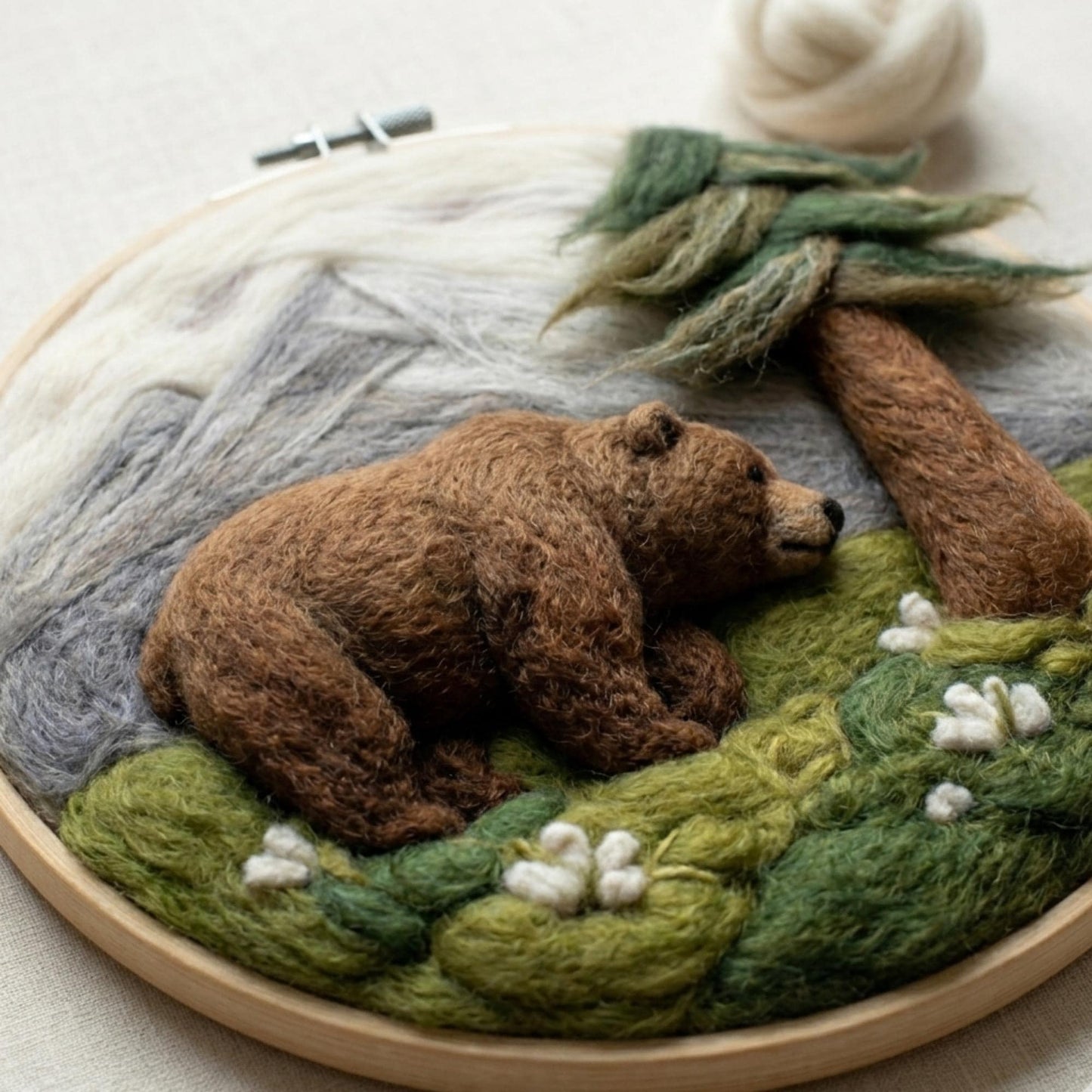 Bear Needle Felting Kit