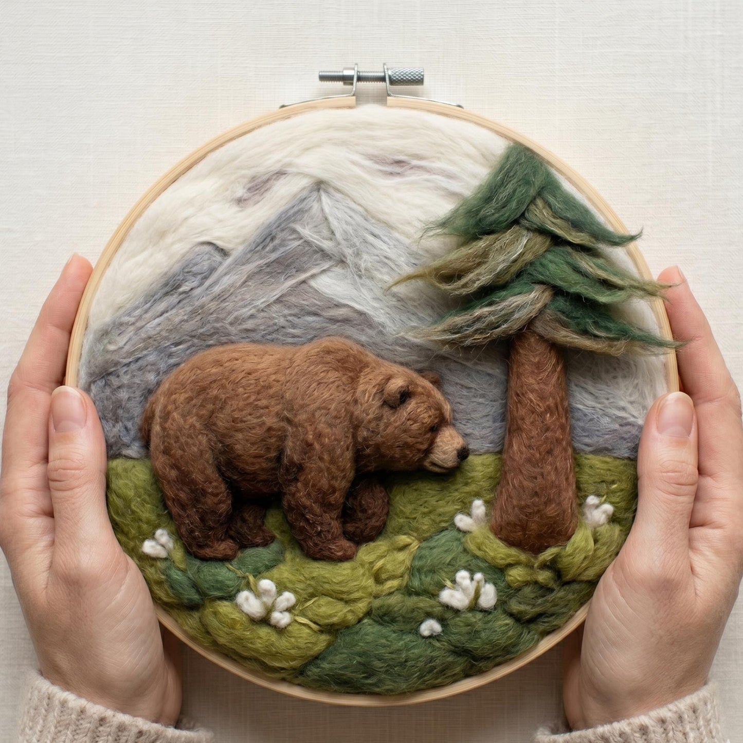 Bear Needle Felting Kit