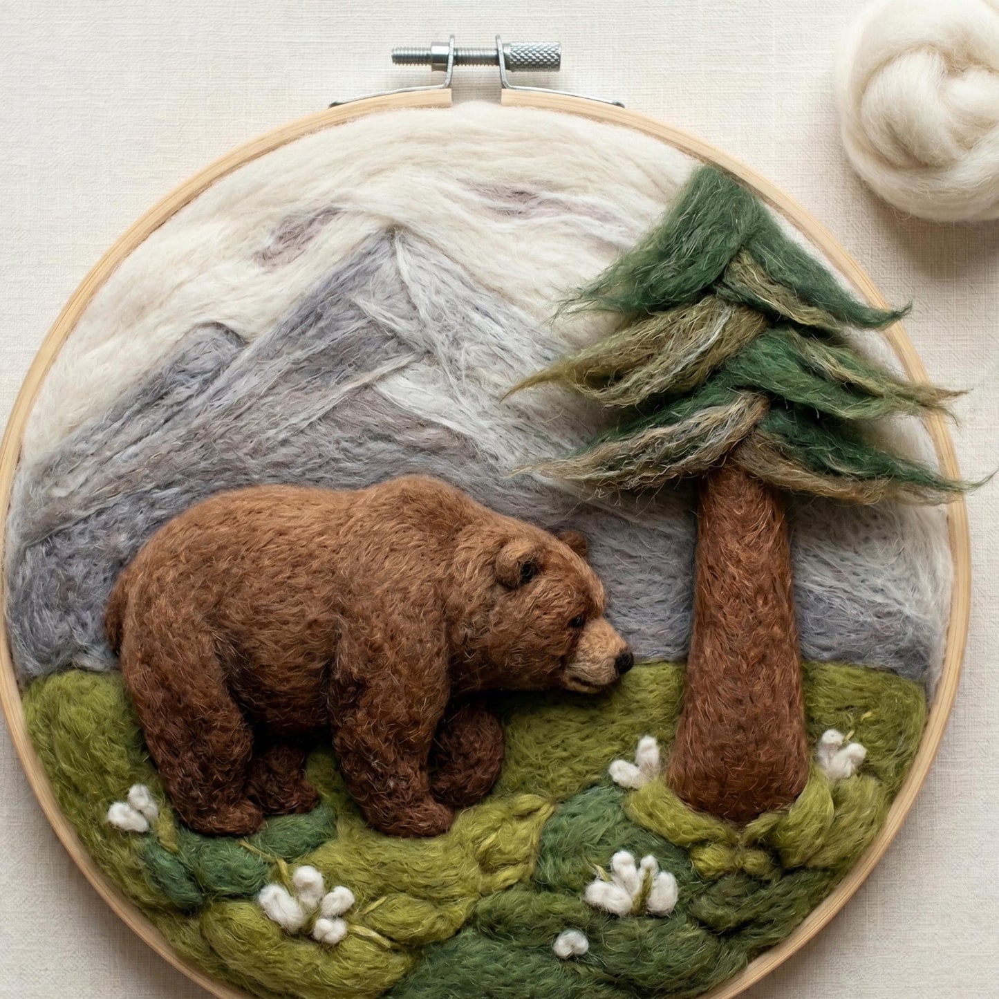 Bear Needle Felting Kit