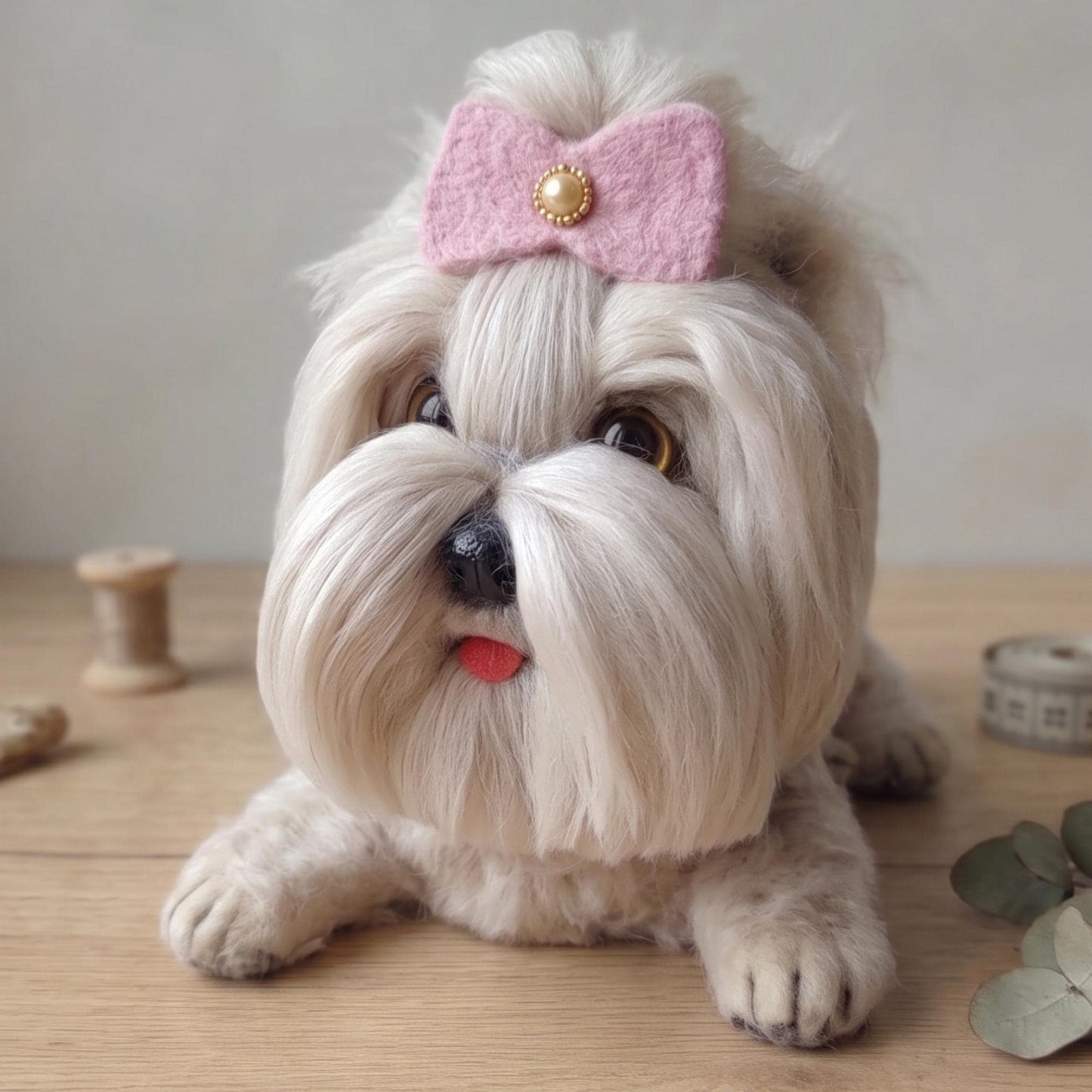 Custom Needle Felted Pet Portrait