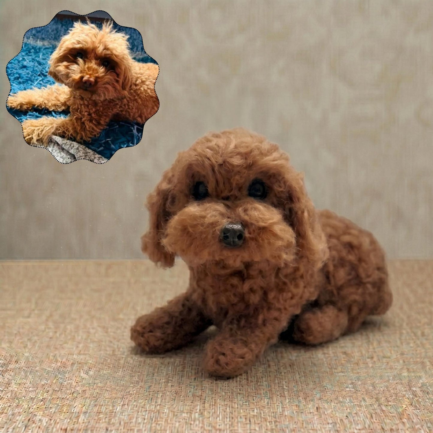 Custom Needle Felted Pet Portrait