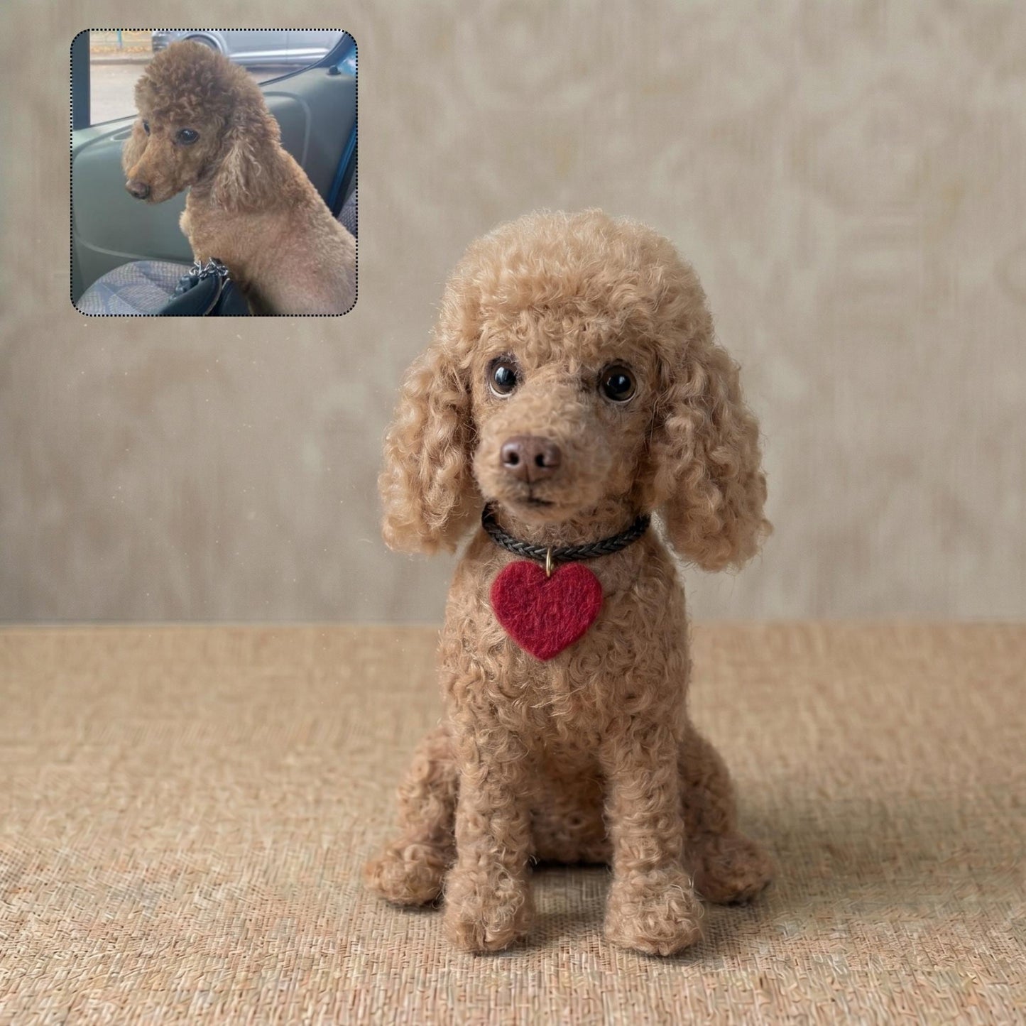 Custom Needle Felted Pet Portrait