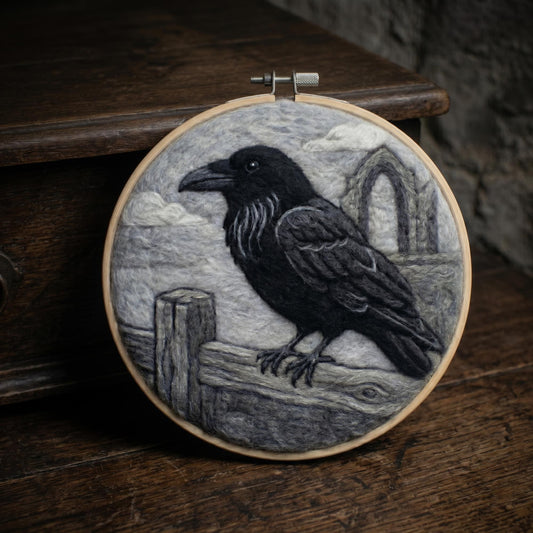 Goth Crow Needle Felting Kit