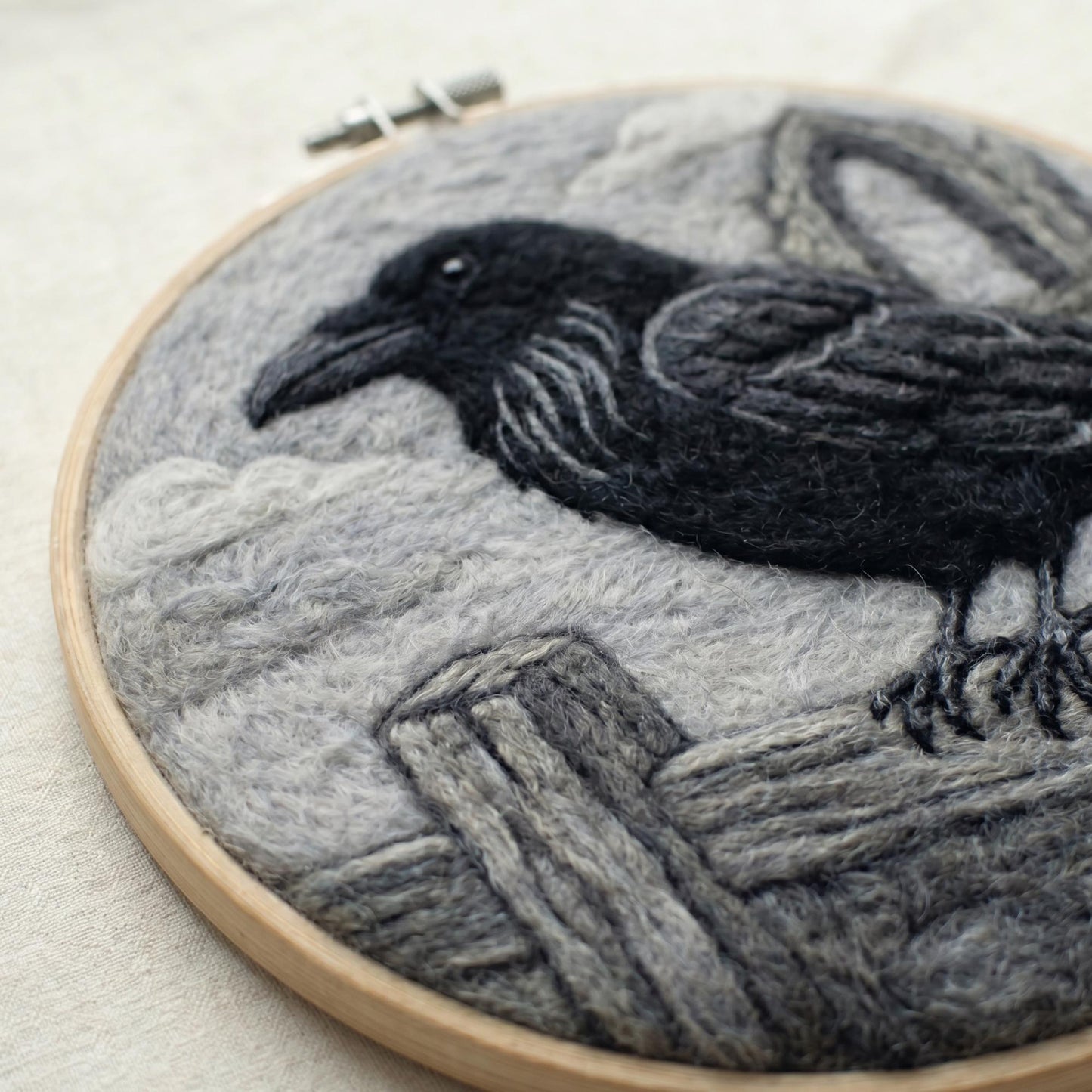 Goth Crow Needle Felting Kit