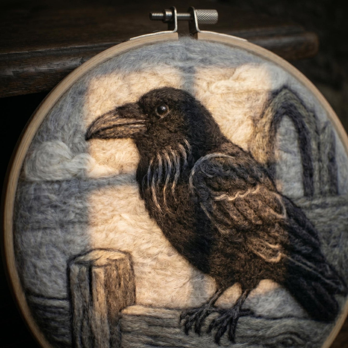 Goth Crow Needle Felting Kit