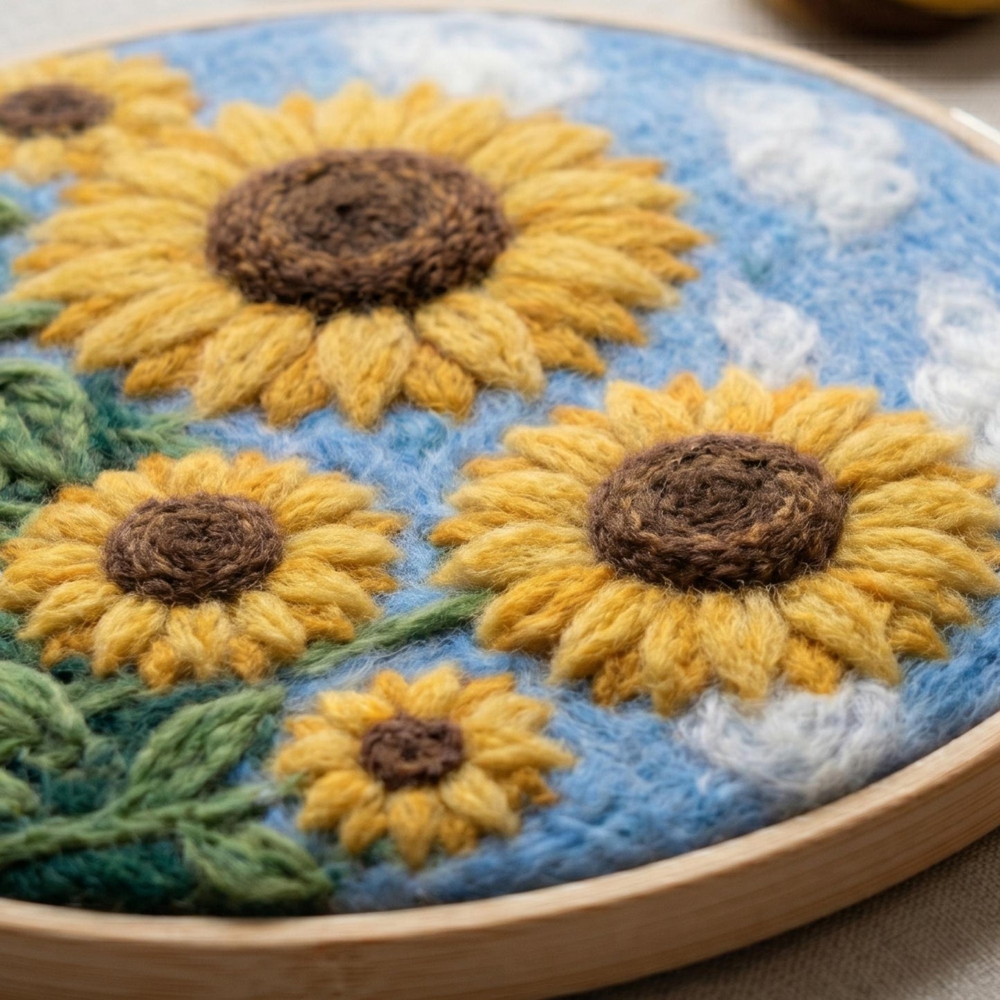 Sunflower Needle Felting Kit