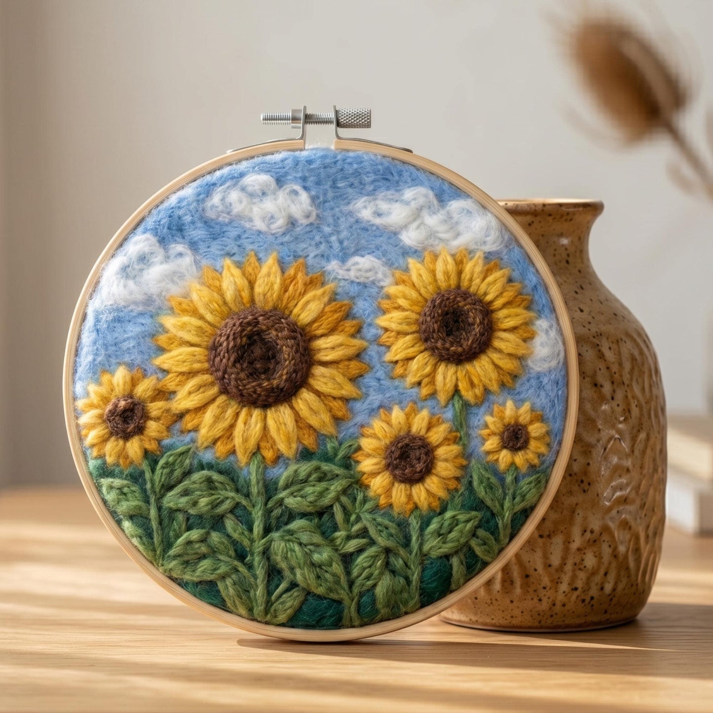 Sunflower Needle Felting Kit