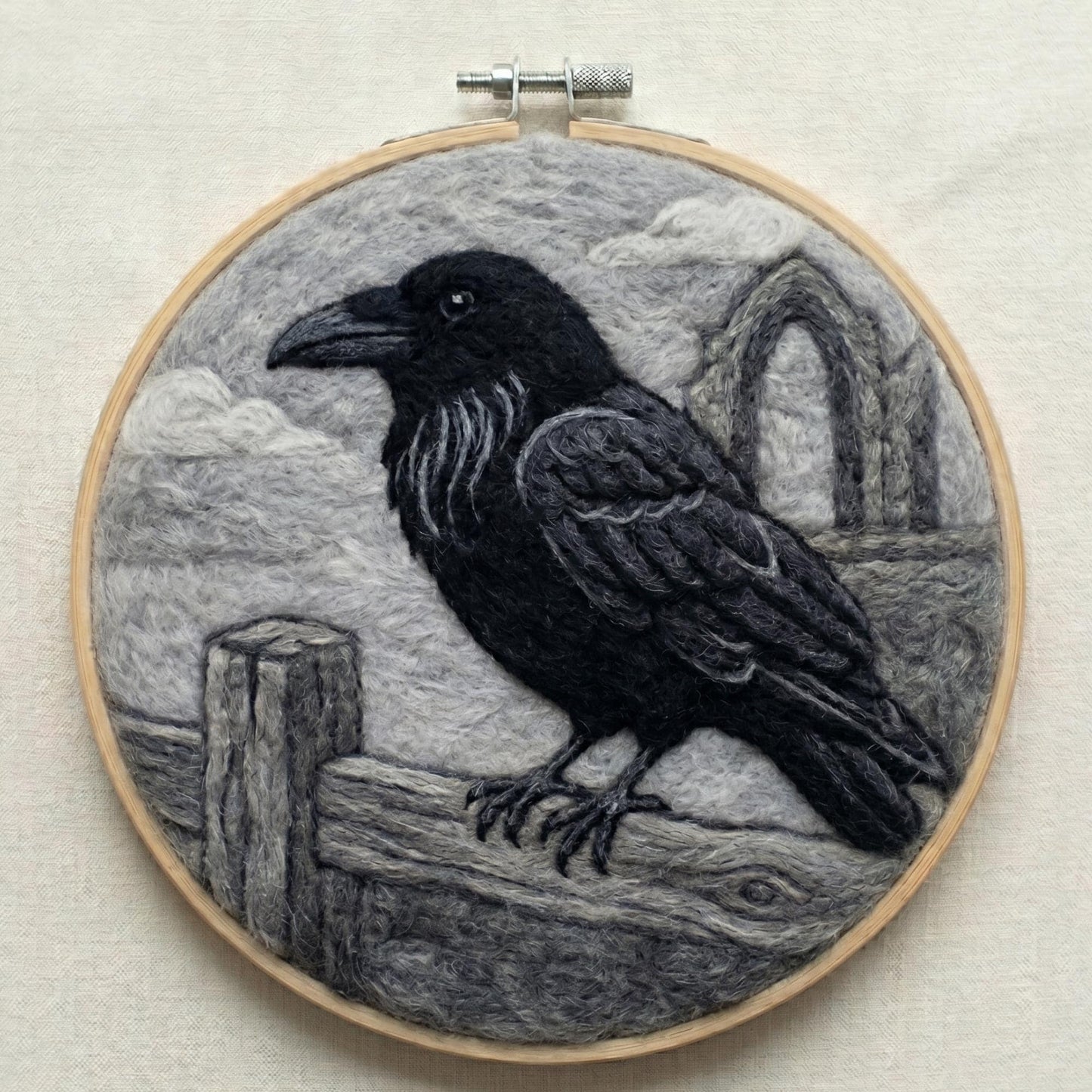 Goth Crow Needle Felting Kit