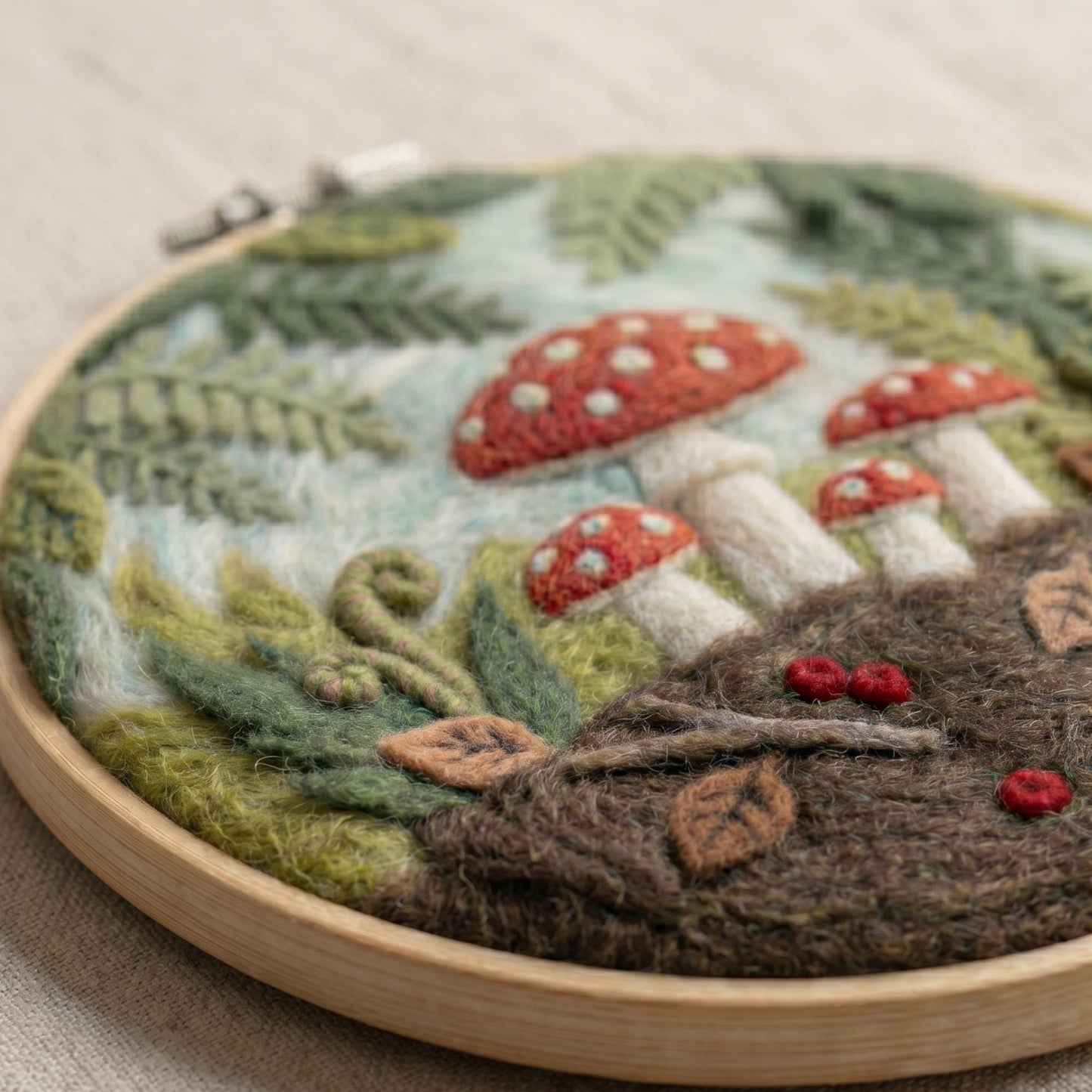 Mushroom Needle Felting Kit