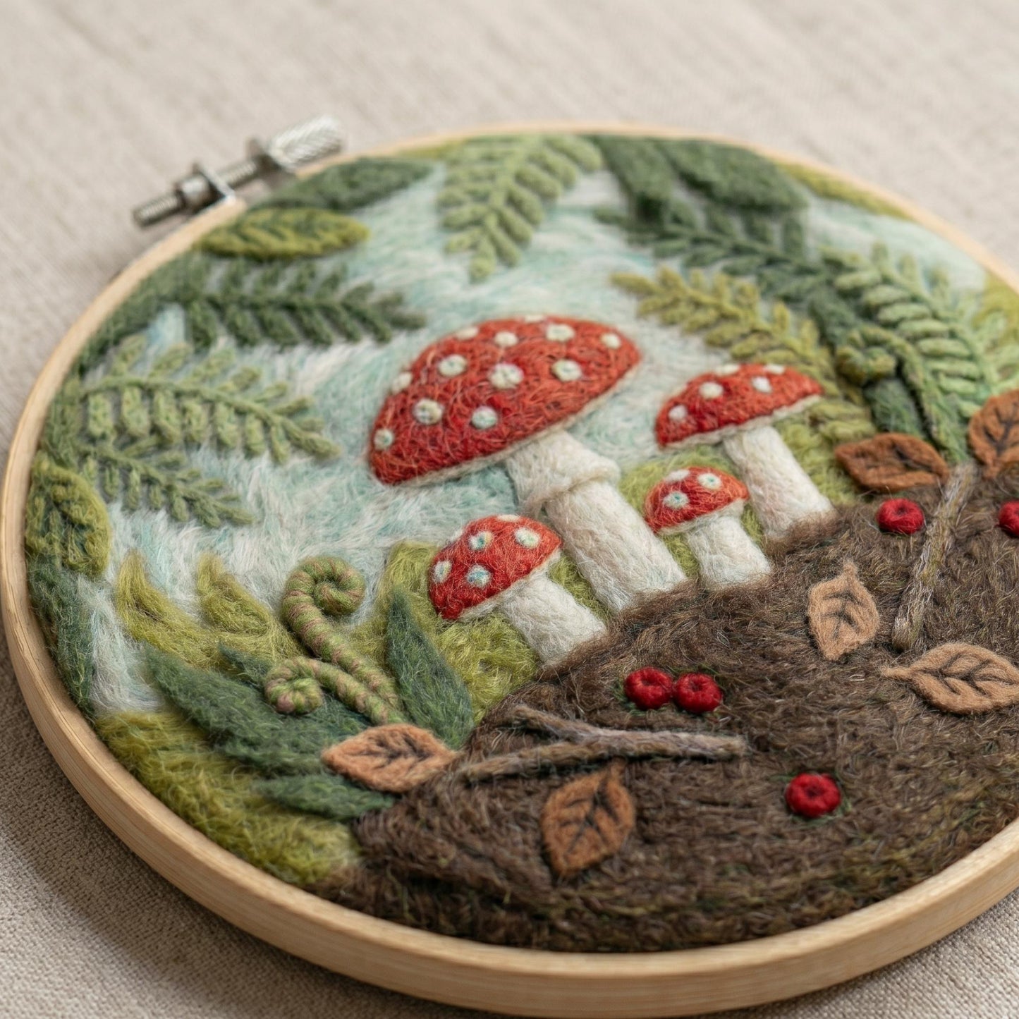Mushroom Needle Felting Kit