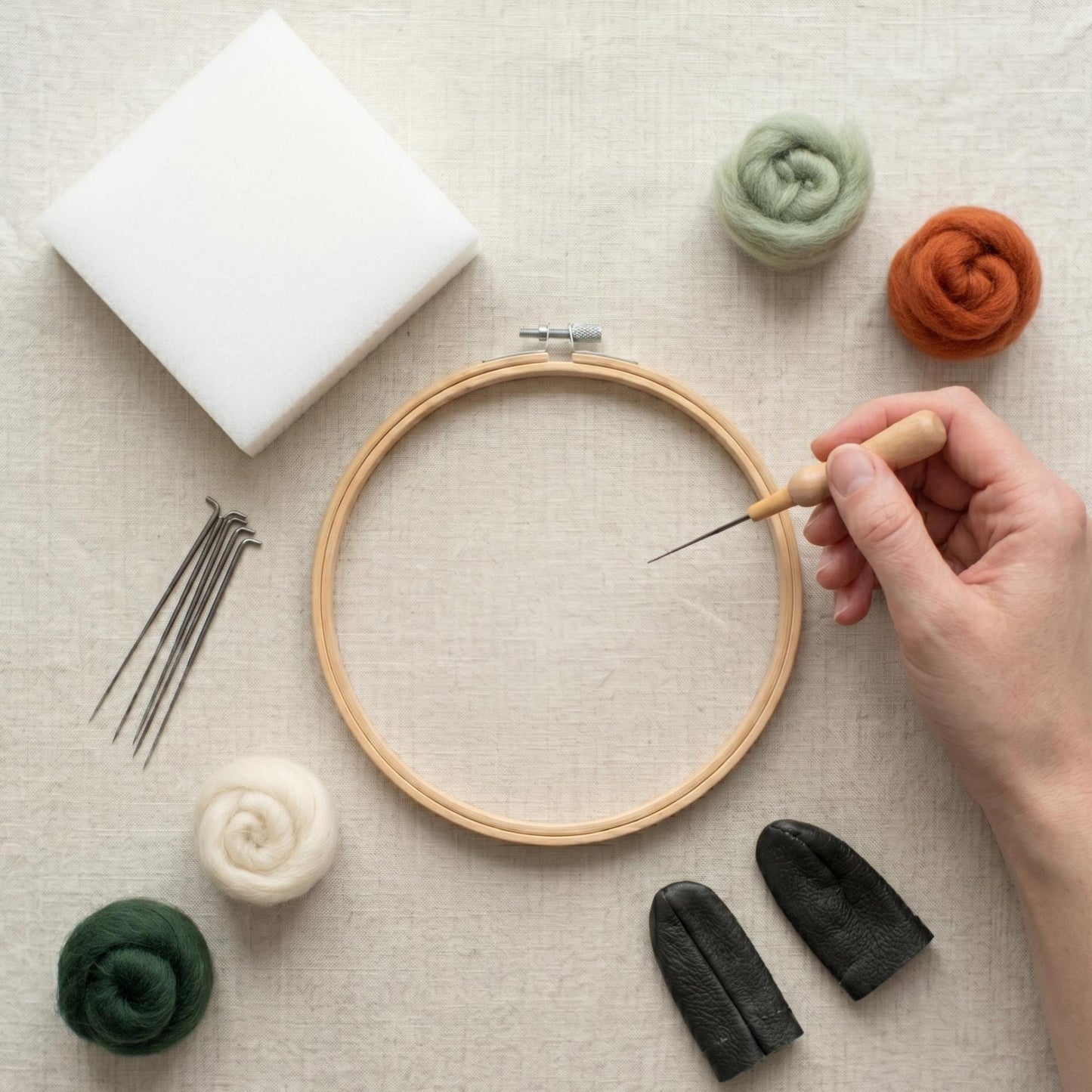Mushroom Needle Felting Kit