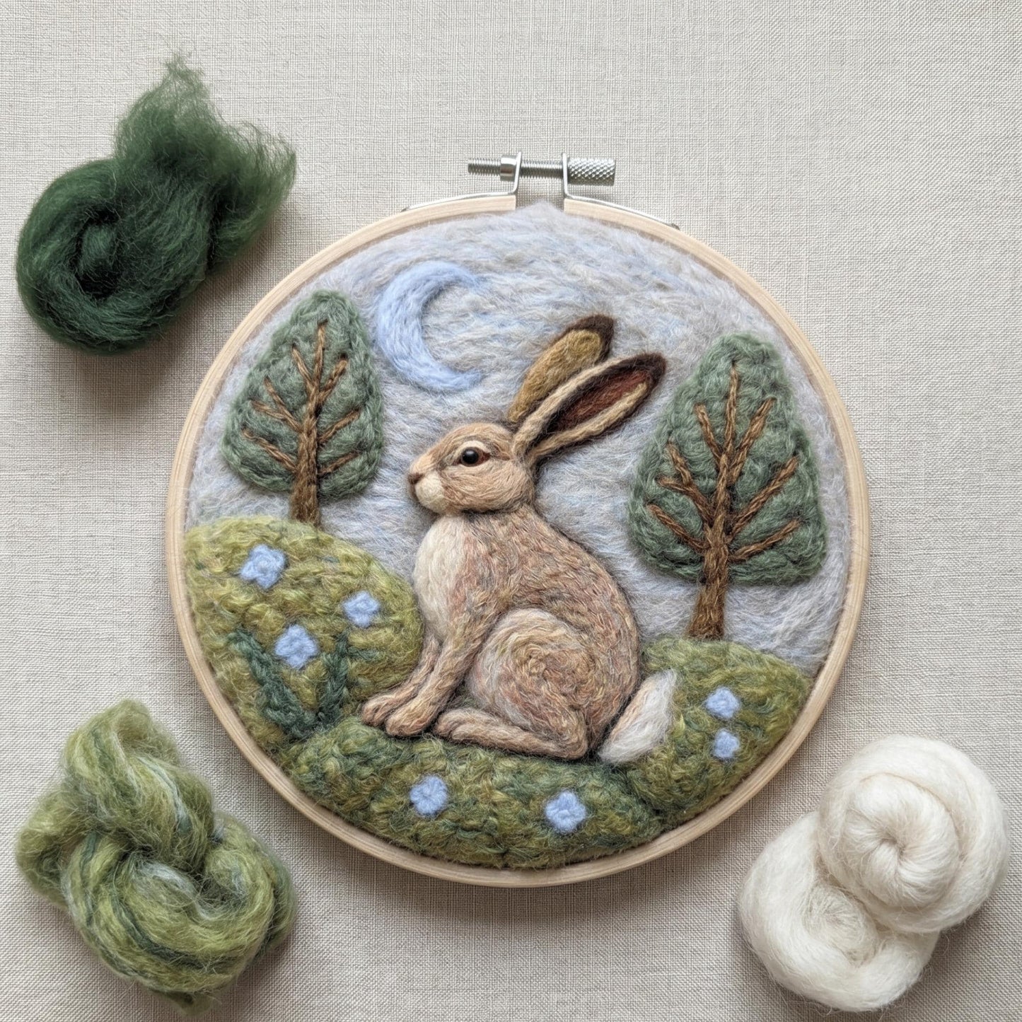 Rabbit Needle Felting Kit