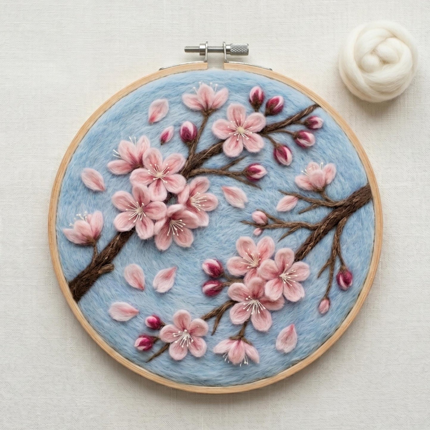 Cherry Blossom Needle Felting Kit