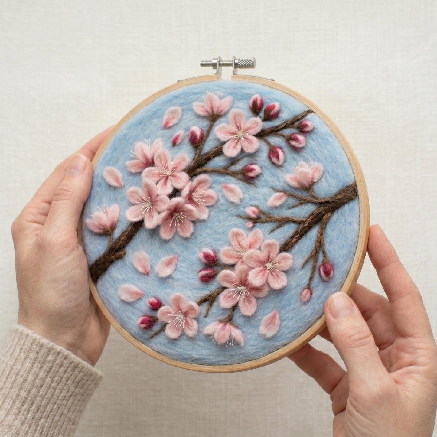 Cherry Blossom Needle Felting Kit