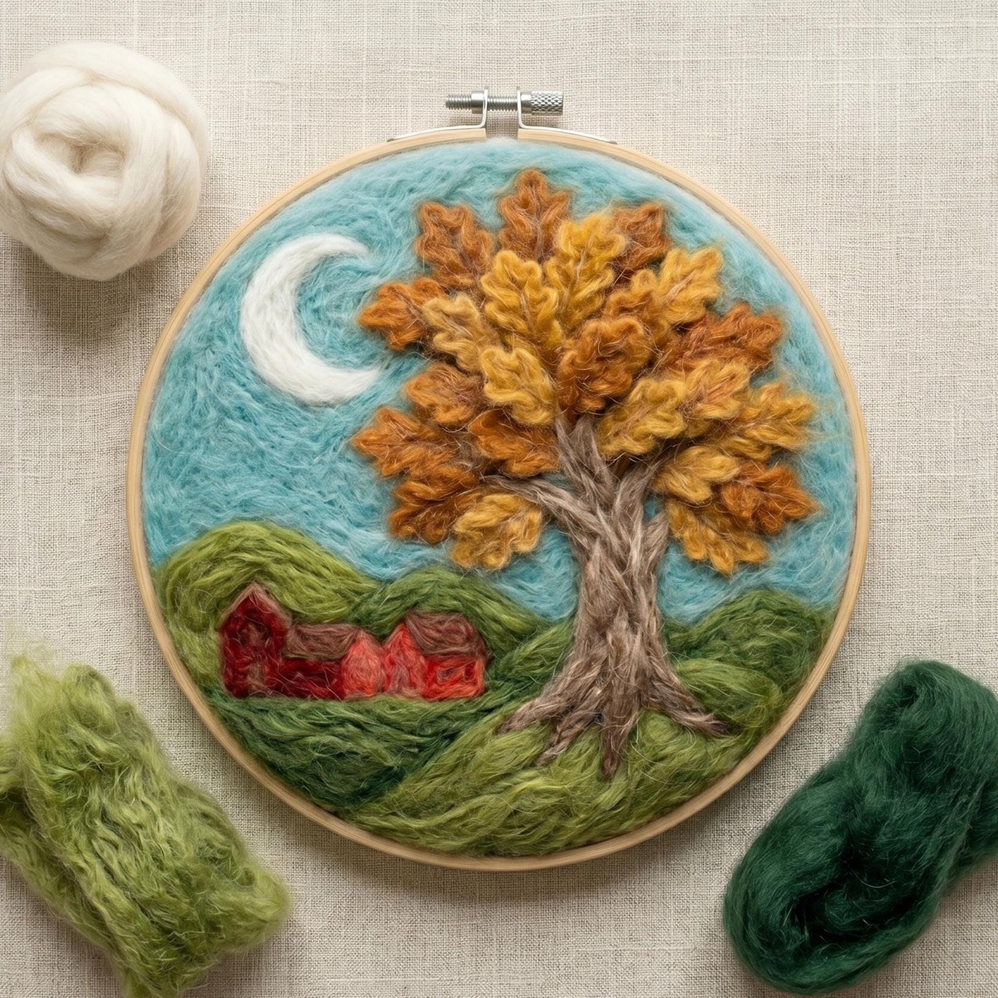 Oak Tree Needle Felting Kit