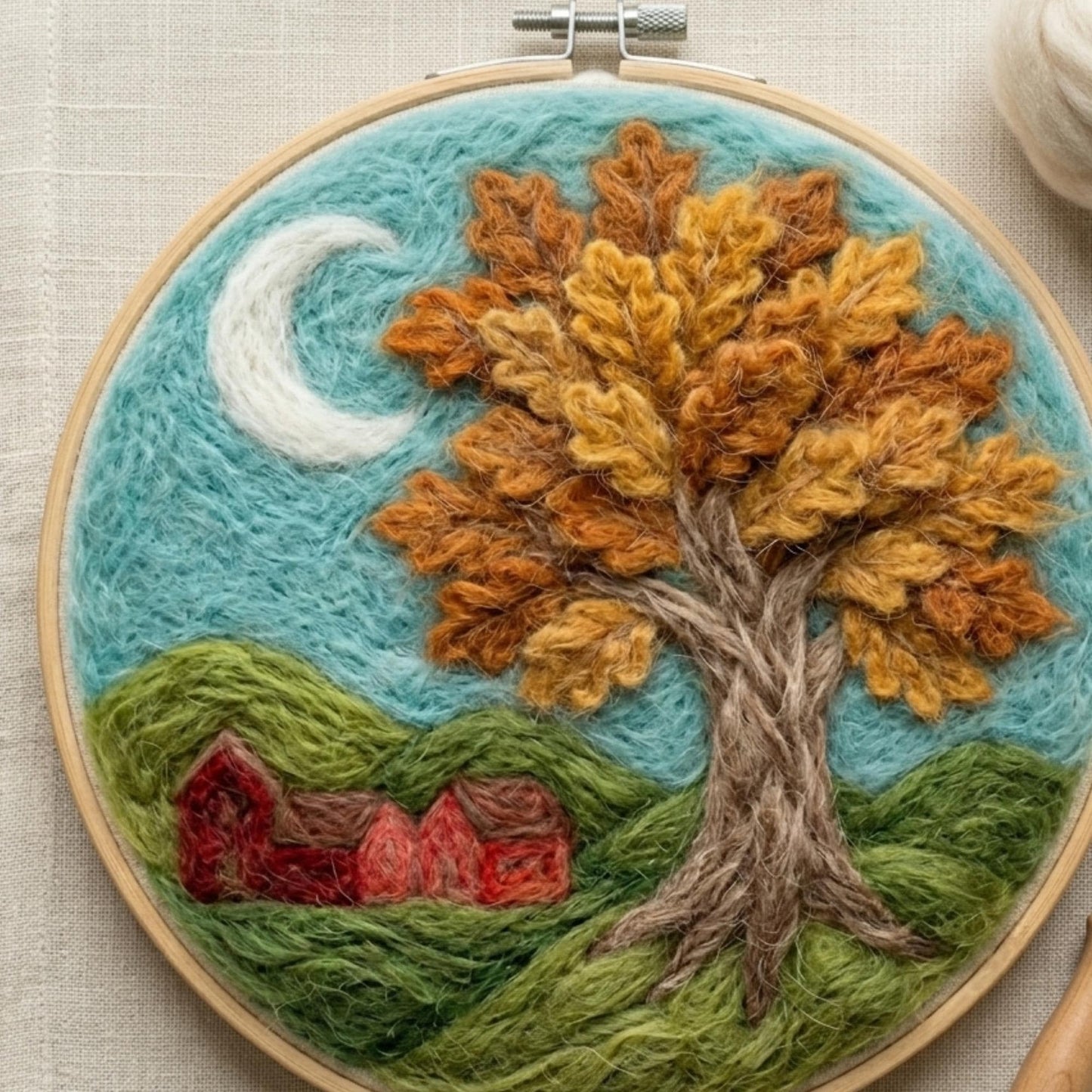 Oak Tree Needle Felting Kit