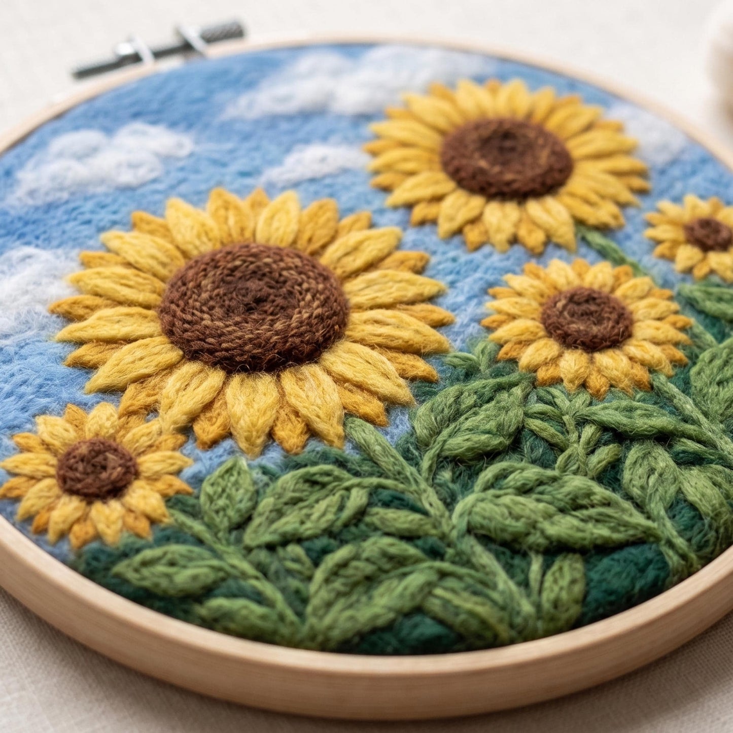 Sunflower Needle Felting Kit
