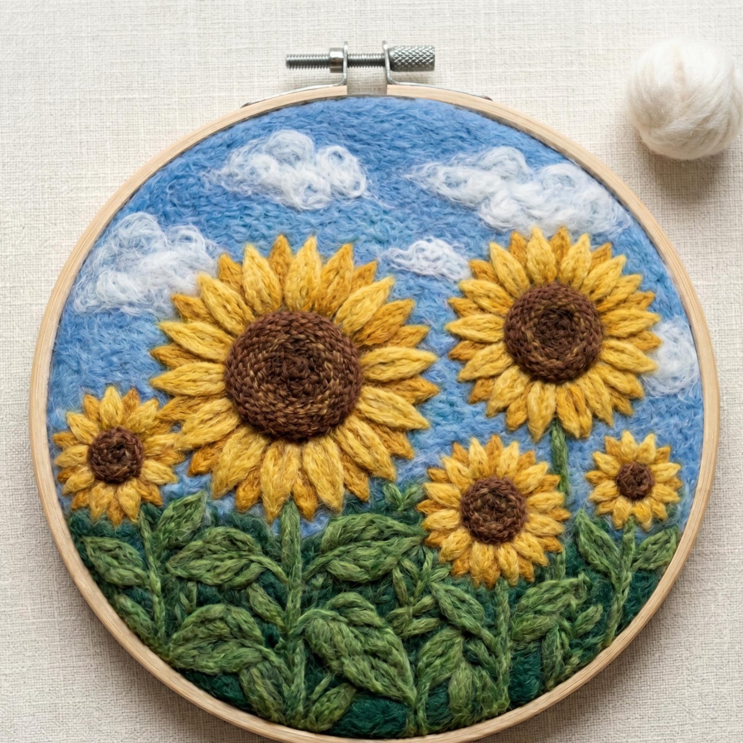 Sunflower Needle Felting Kit