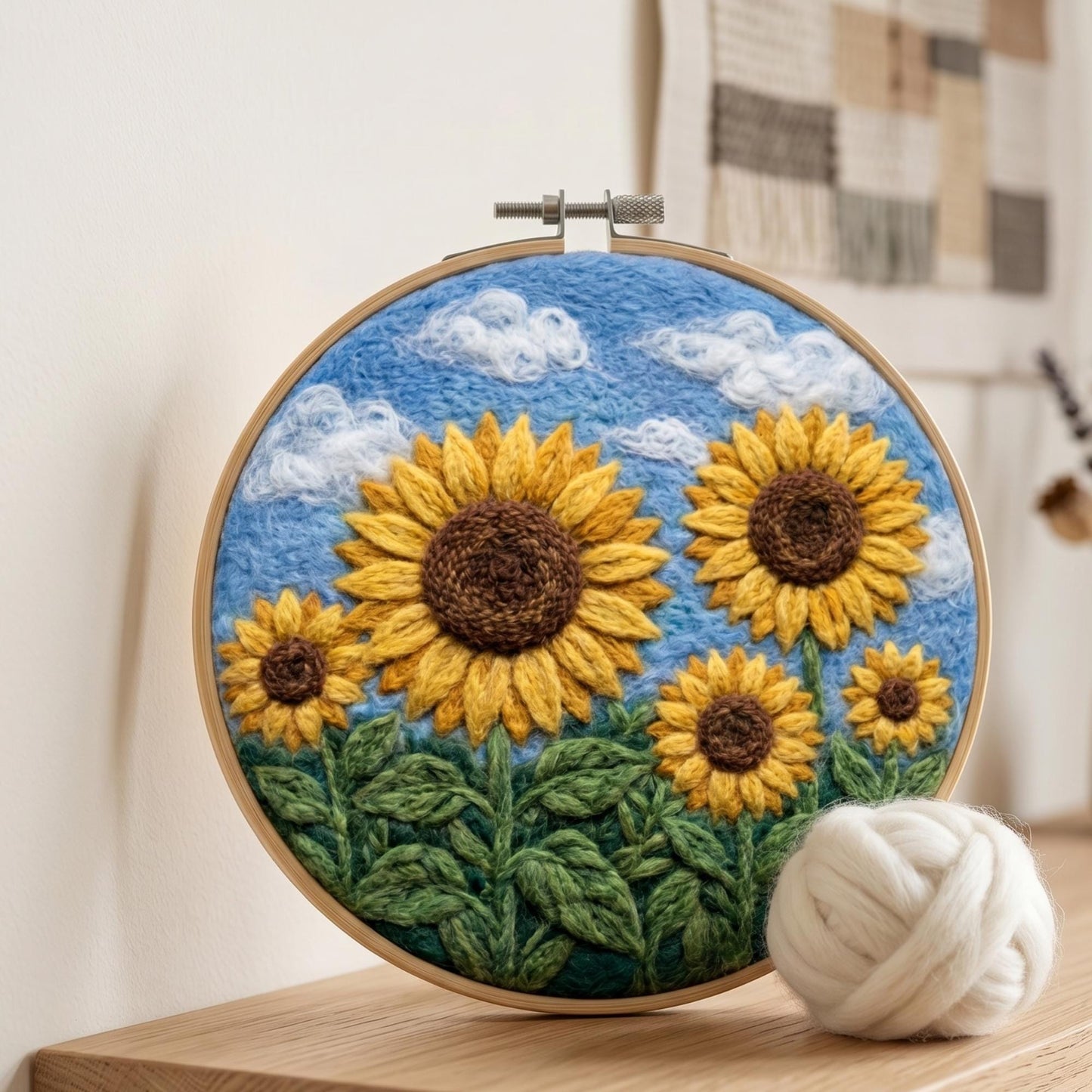 Sunflower Needle Felting Kit