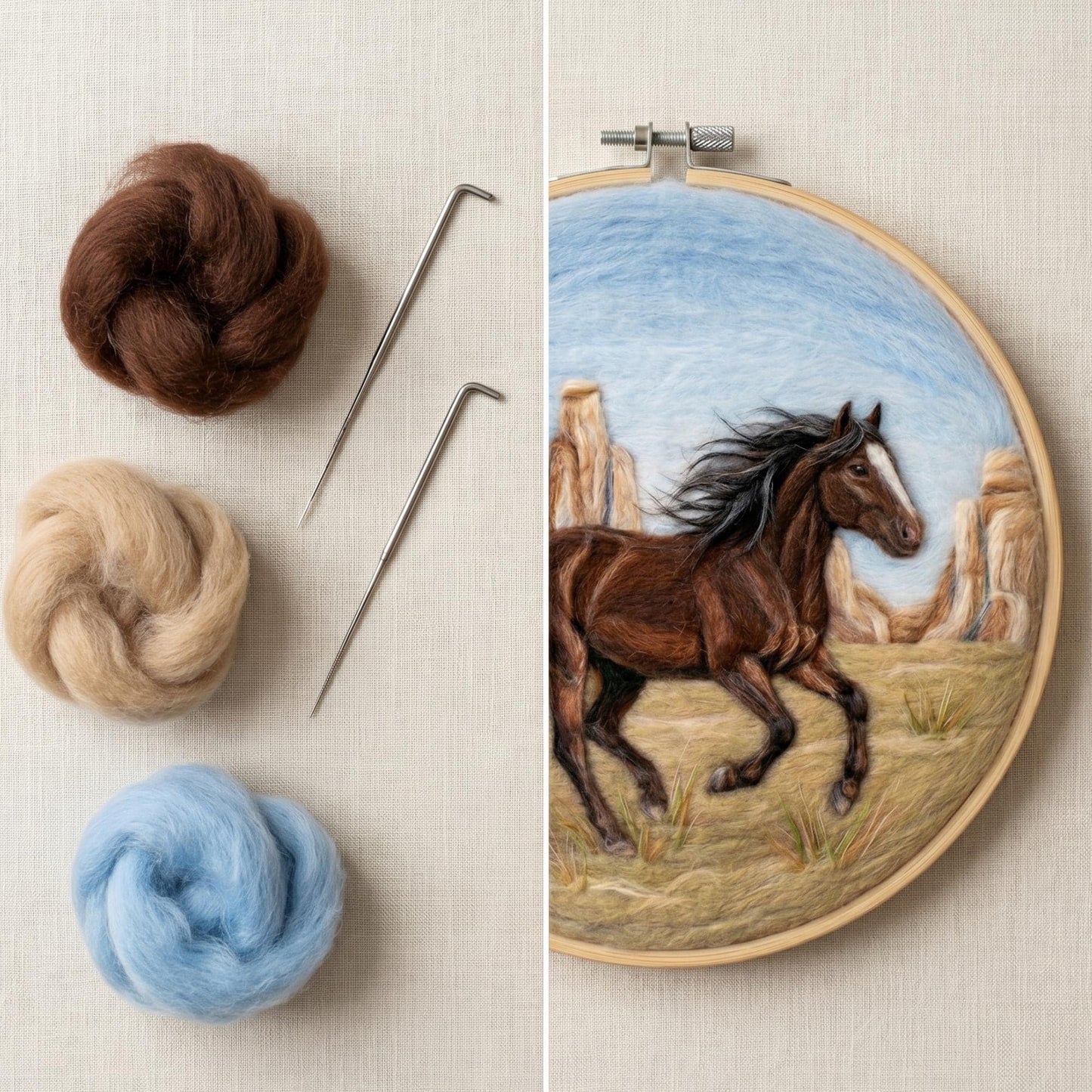 Mustang Needle Felting Kit